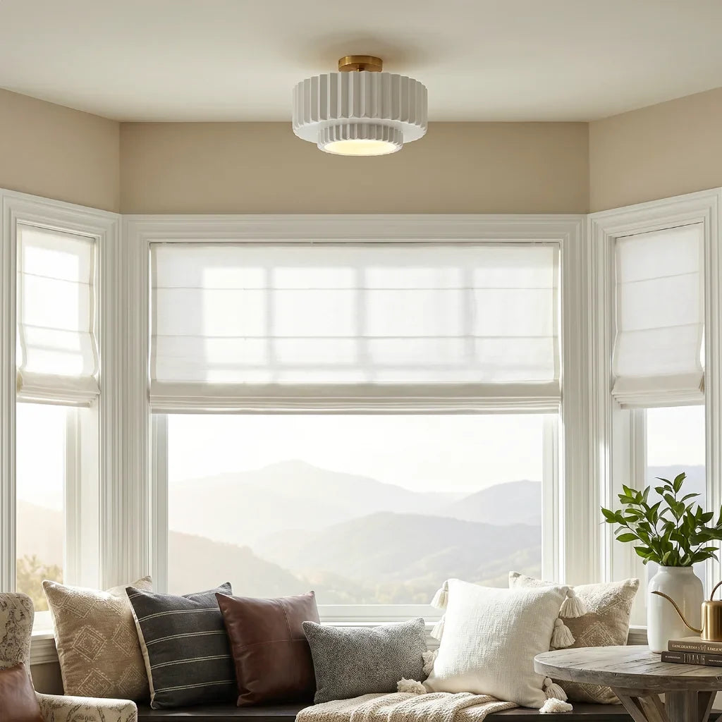 bryn-modern-round-ceramic-pleated-semi-flush-mount-light