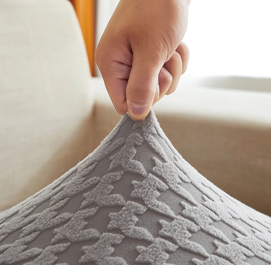 CozyEazy Houndstooth Design Sofa Cover