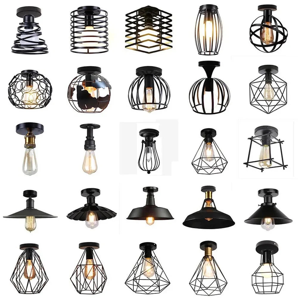 retro-industrial-metal-frame-ceiling-light-for-porch-hallway-kitchen-bathroom-69ui9501