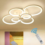Elegant Semi Flush Mount Ceiling Lights With Unique Overlapping Rings