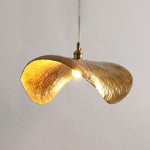 Hammered Brass Hanging Pendant Light