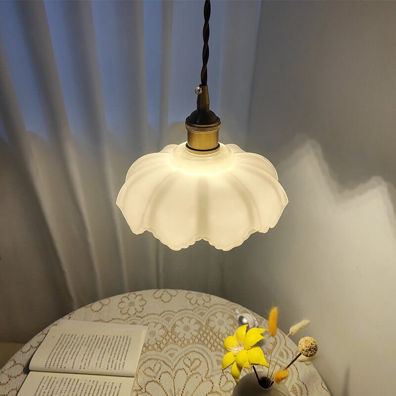 white-opaline-glass-lotus-flower-pendant-led-light-with-brushed-brass-lamp-holder-in-vintage-style