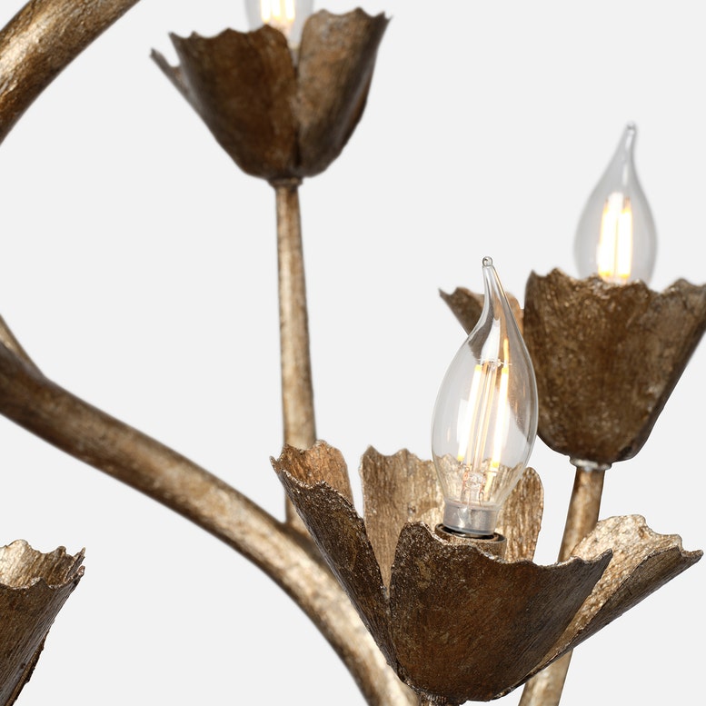Rosemary Curved Floral Chandelier