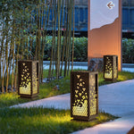 Chinese Style Hollow Carved Outdoor Courtyard Waterproof Landscape Lighting Decorative Lamp