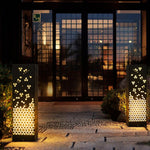 Classic Hollow Carved Chinese Style Garden Landscape Lighting Decorative Lamp