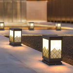 Classical Hollowed Pattern Landscape Decorative Lighting Waterproof Lawn Lamp For Outdoor