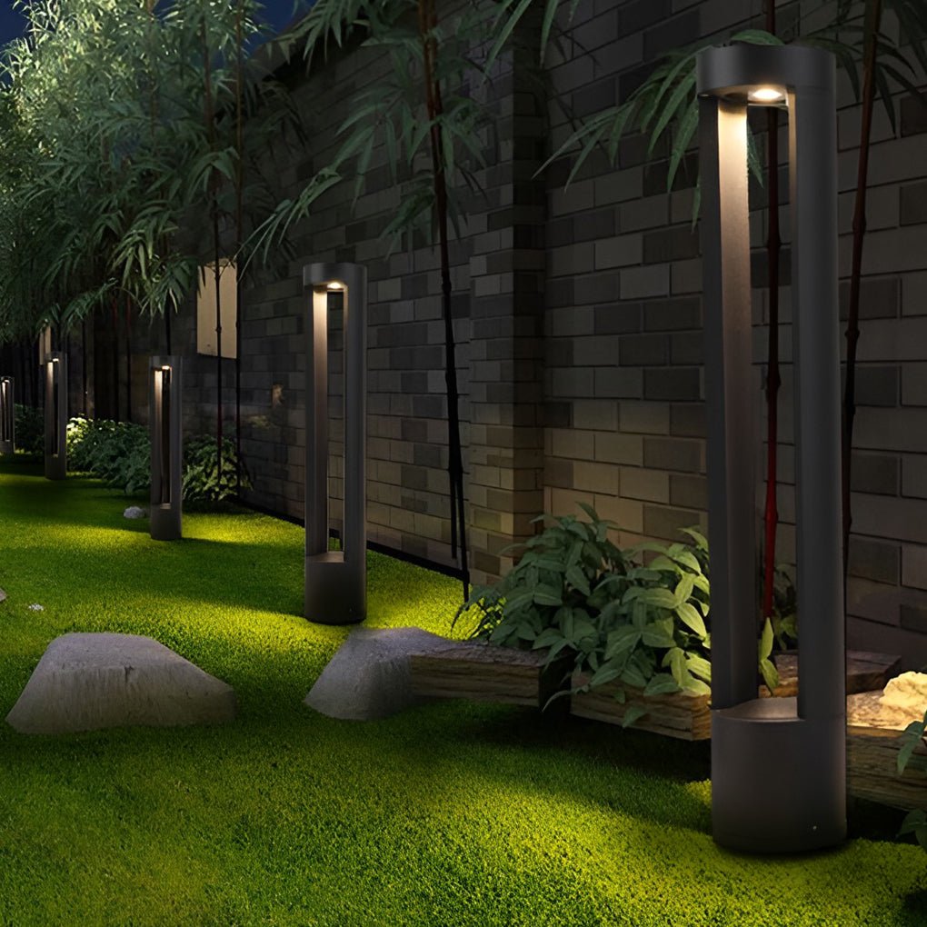 Creative Hollow Cylindrical Shaped Led Lamp Post Lights Outdoor Lights Waterproof Outdoor Pole Light