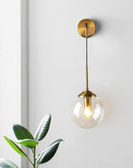 shiny-led-globe-wall-light-in-industrial-loft-style-dangling