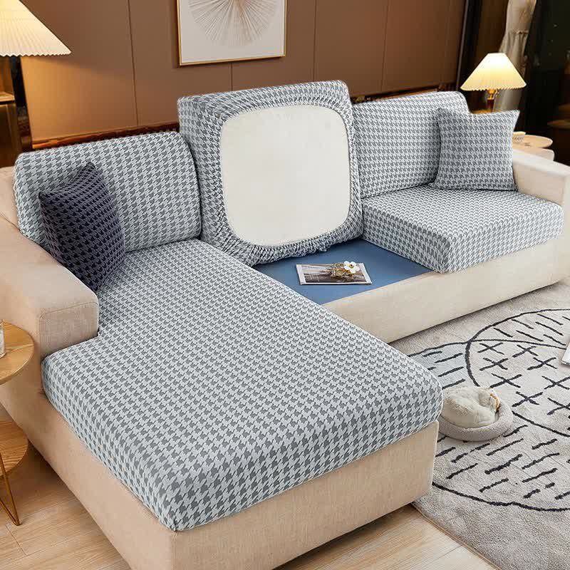 Houndstooth Magic Sofa Cover