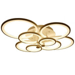 Elegant Semi Flush Mount Ceiling Lights With Unique Overlapping Rings
