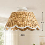 bohemian-style-scallop-rattan-flush-mount-ceiling-light
