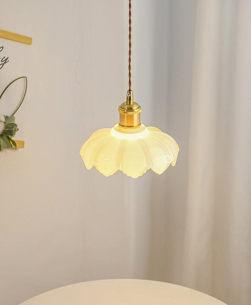 white-opaline-glass-lotus-flower-pendant-led-light-with-brushed-brass-lamp-holder-in-vintage-style