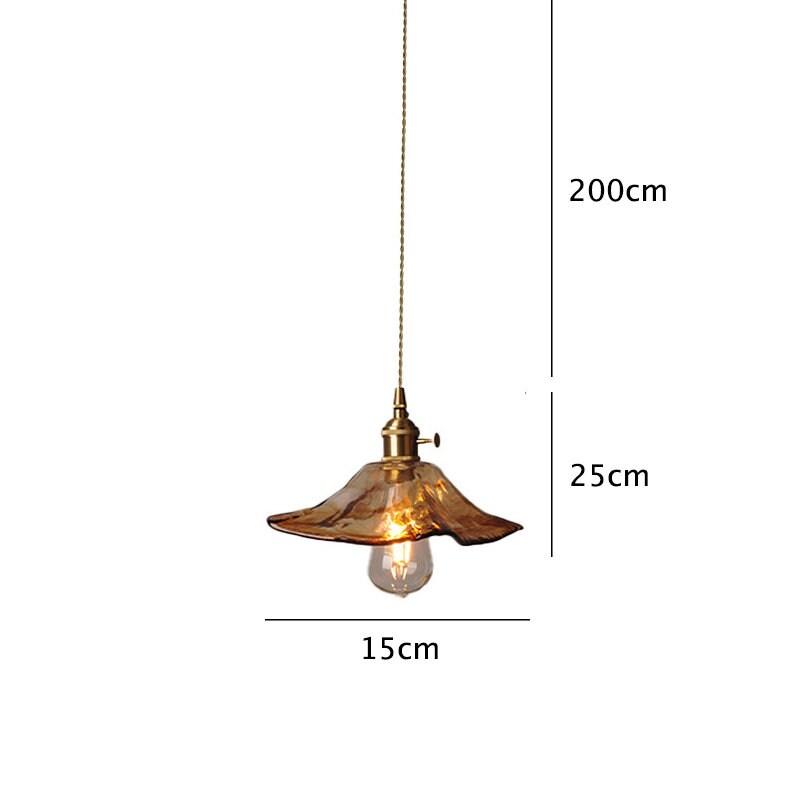 tea-coloured-glass-pendant-led-light-with-handkerchief-lampshade-in-vintage-style