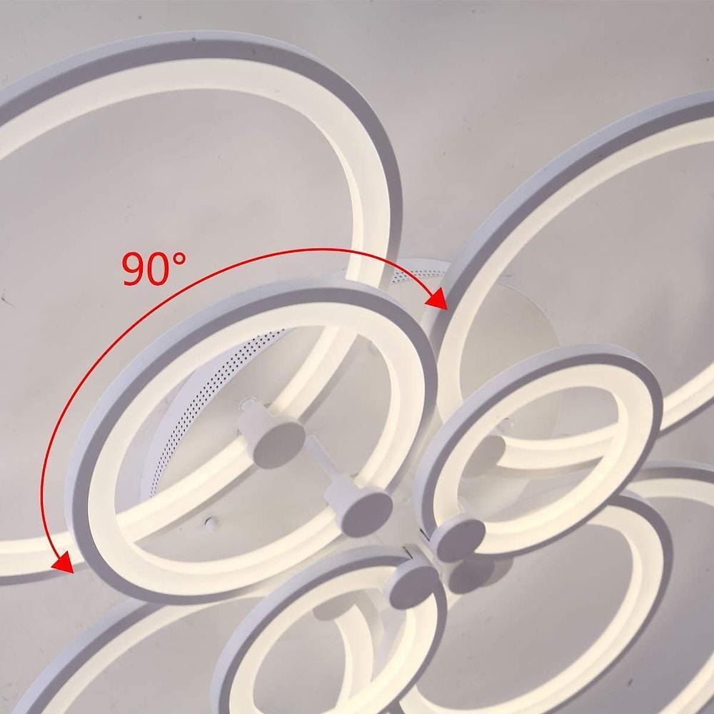 Elegant Semi Flush Mount Ceiling Lights With Unique Overlapping Rings
