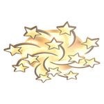 Celestial Shooting Stars Flush Mount Ceiling Light Led Dimmable White 5 To 15 Star Lights