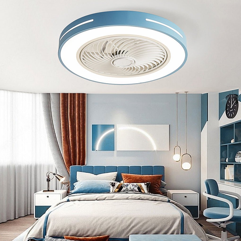 Inverter Bladeless Ceiling Fans Light Intelligent Ceiling Fan Lamp With Remote Control Wind Guiding