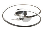Inverter Stepless Dimming Led Ceiling Fan Light With Remote Control For Living Room Bedroom