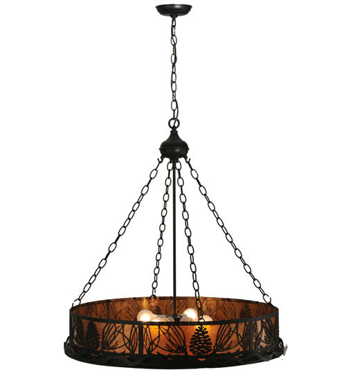 Six Light Inverted Pendant