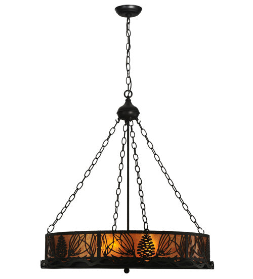 Six Light Inverted Pendant