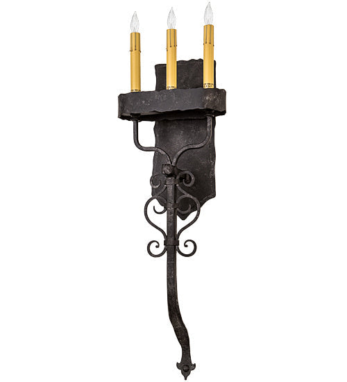 Three Light Wall Sconce