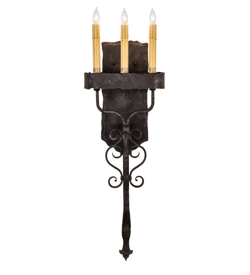 Three Light Wall Sconce