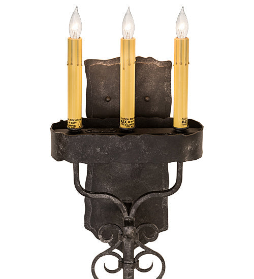 Three Light Wall Sconce