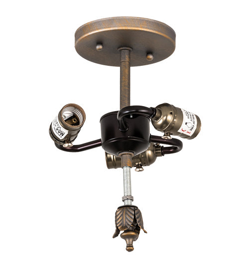Three Light Semi-Flushmount