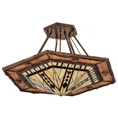 Six Light Semi-Flushmount