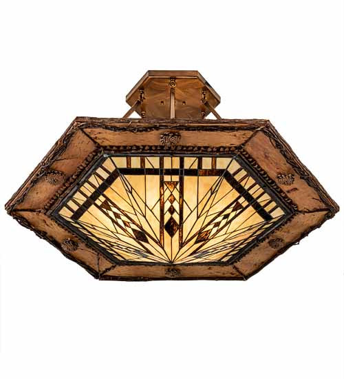 Six Light Semi-Flushmount