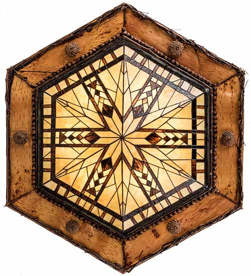 Six Light Semi-Flushmount