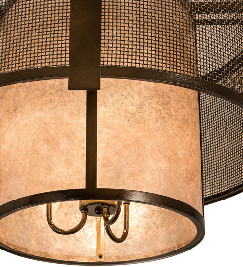Three Light Semi-Flushmount