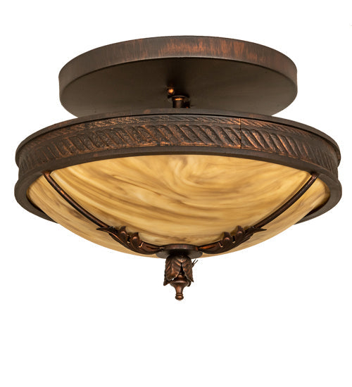 Three Light Semi-Flushmount