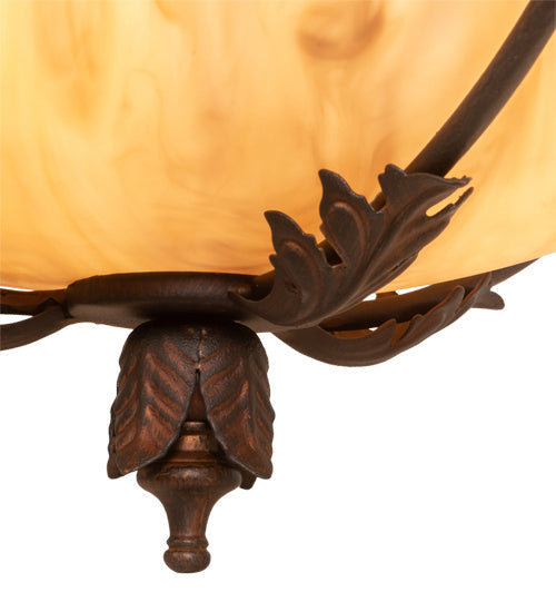 Three Light Semi-Flushmount