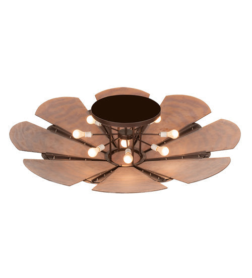 Six Light Semi-Flushmount