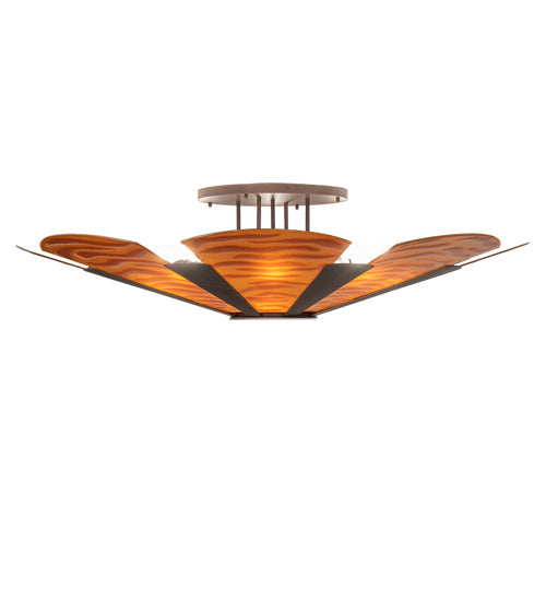 Six Light Semi-Flushmount