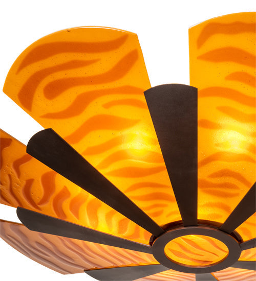 Six Light Semi-Flushmount