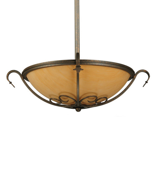 Three Light Semi-Flushmount