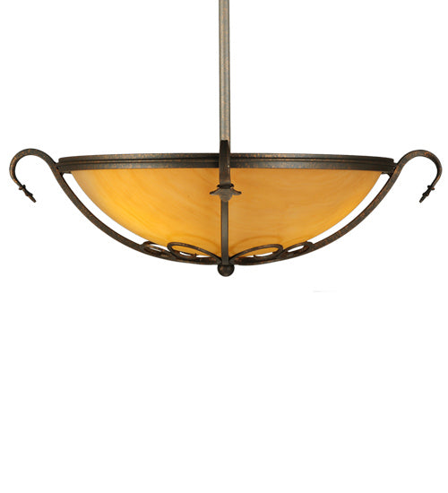Three Light Semi-Flushmount