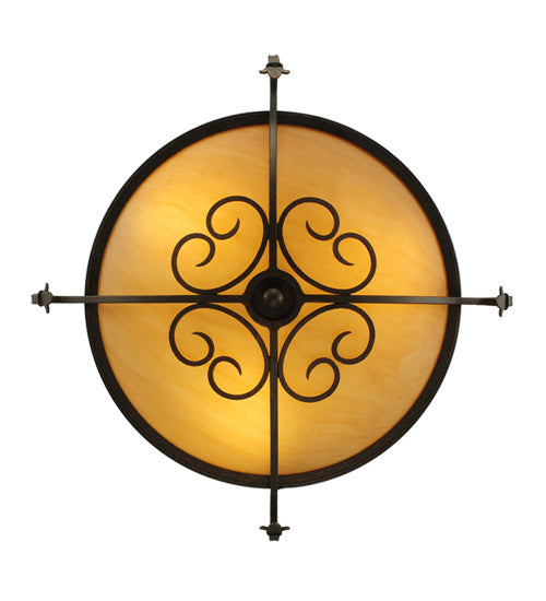 Three Light Semi-Flushmount