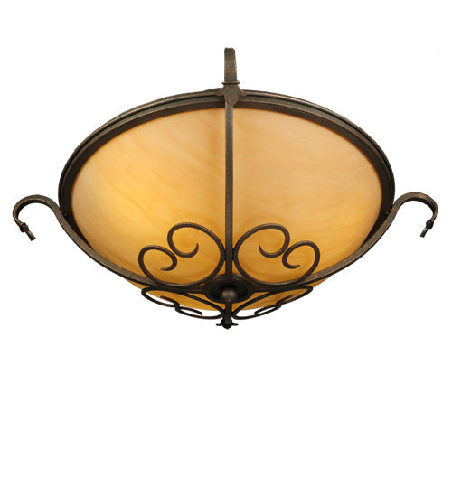Three Light Semi-Flushmount