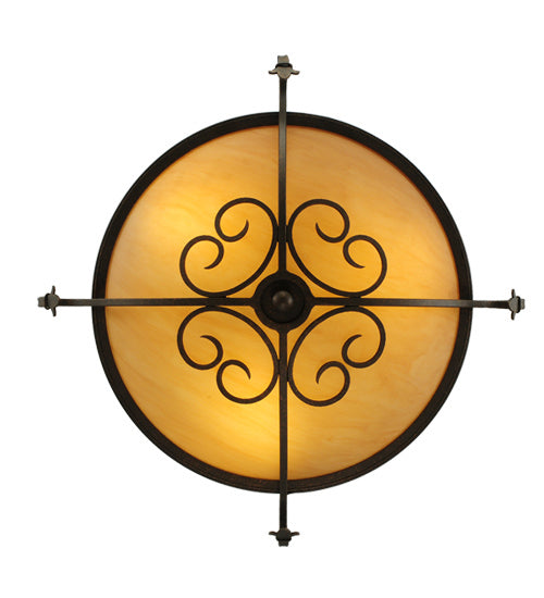 Three Light Semi-Flushmount
