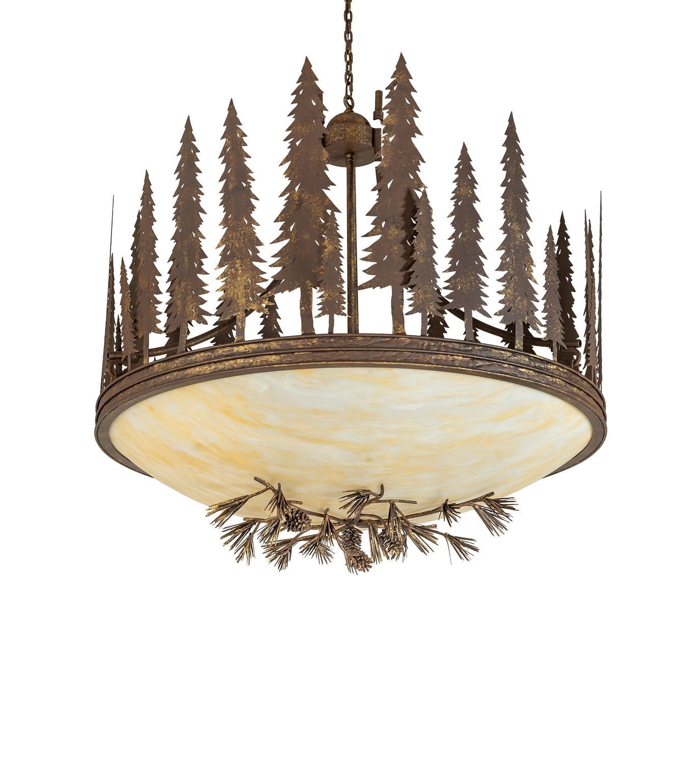 Towering Pines Eight Light Pendant