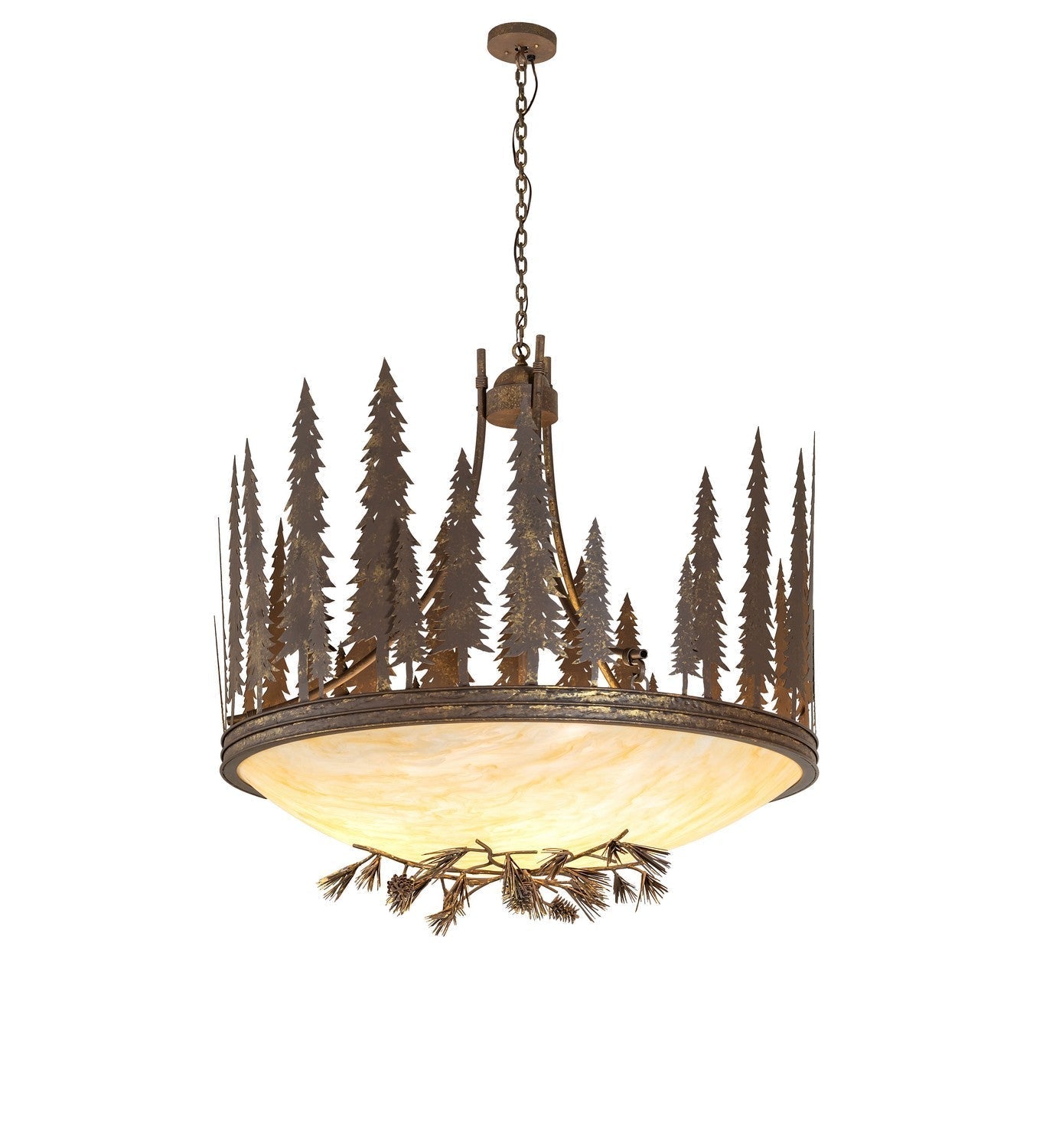 Towering Pines Eight Light Pendant