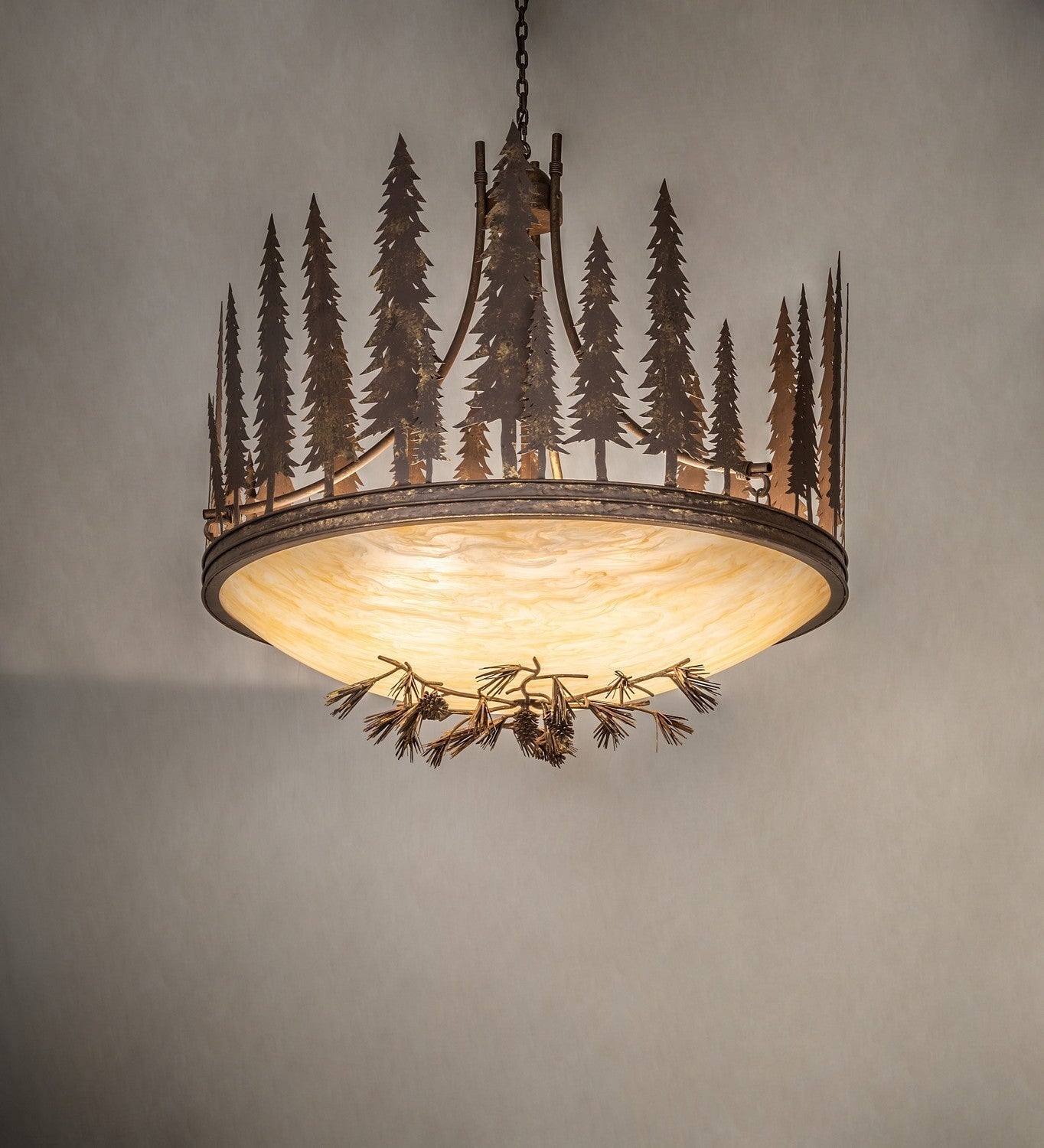 Towering Pines Eight Light Pendant