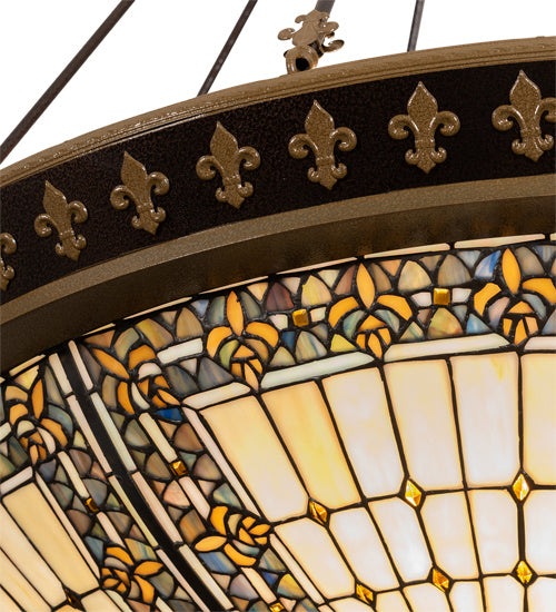 Ten Light Semi-Flushmount