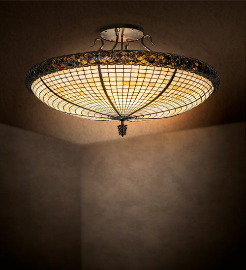 Six Light Semi-Flushmount