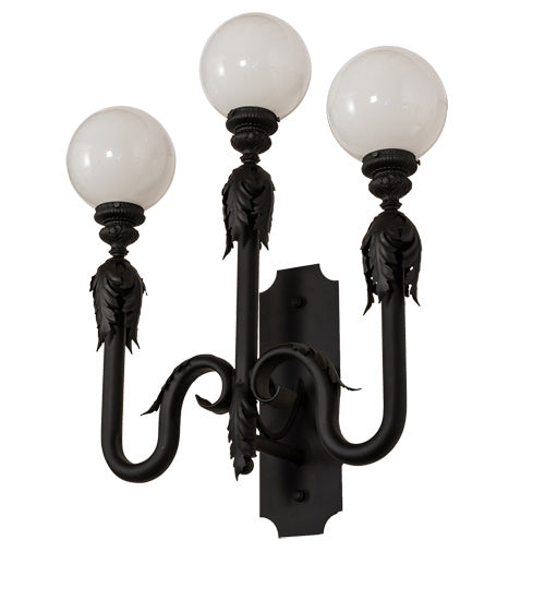Three Light Wall Sconce