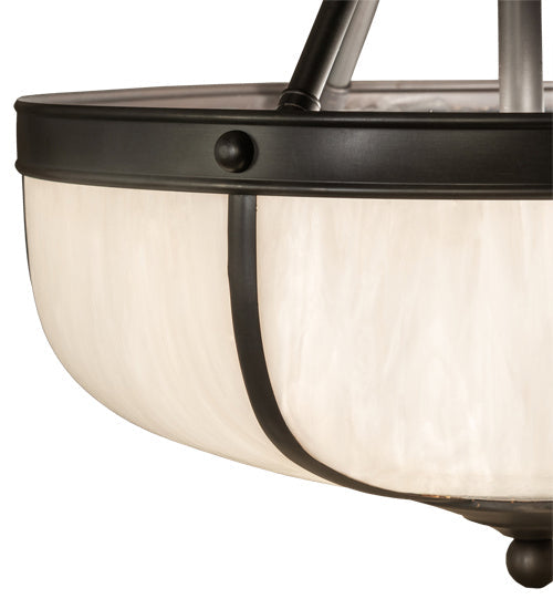 Three Light Semi-Flushmount