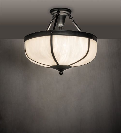 Three Light Semi-Flushmount
