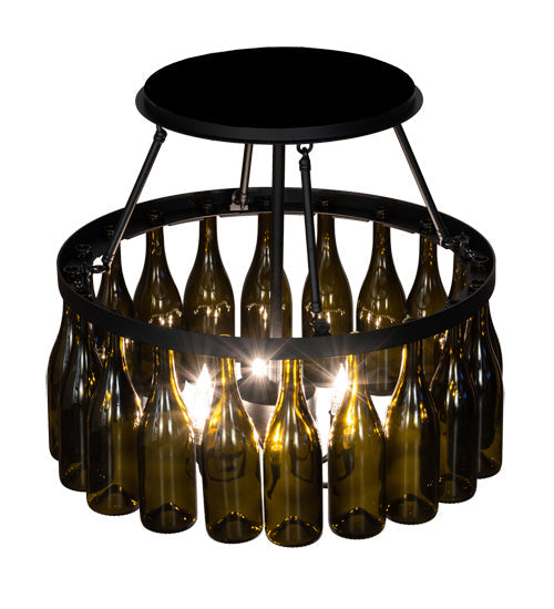 Six Light Semi-Flushmount